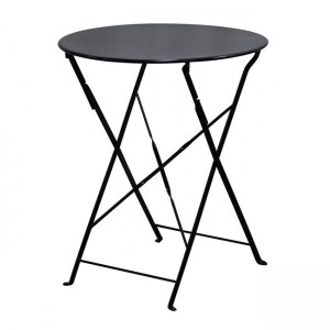 Ζαππείου Pantone πτυσσόμενο τραπέζι σε μαύρο χρώμα 60x70 εκ