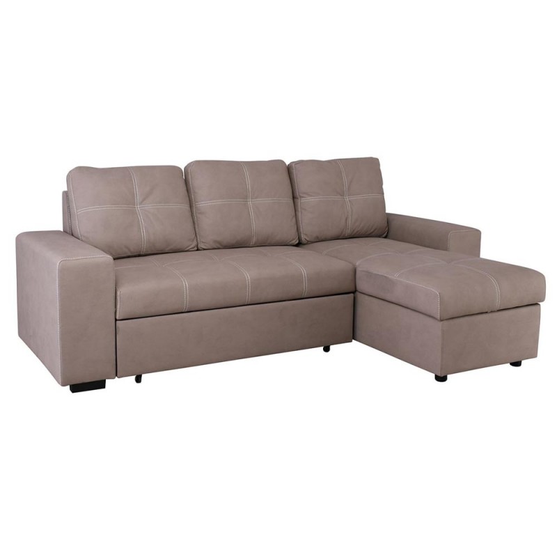 Montreal καναπές κρεβάτι με αναστρέψιμη γωνία και αποθηκευτικό χώρο σε κρεμ χρώμα 246x157x94 εκ