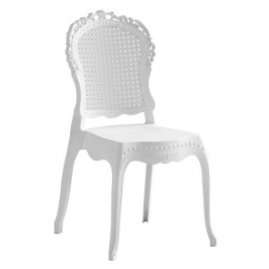 Codess καρέκλα στοιβαζόμενη σε λευκό χρώμα 42x52x88 εκ