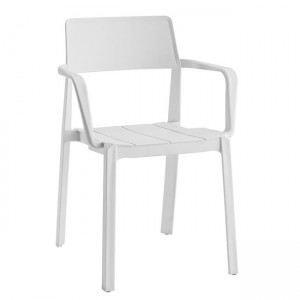 Dianna πολυθρόνα εξωτερικού χώρου σε λευκό χρώμα 51x55x81 εκ
