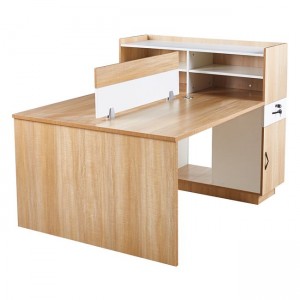 Workstation Γραφείο - Σταθμός Εργασίας 2 Θέσεων  Melamine Απόχρωση Sonoma-Άσπρο