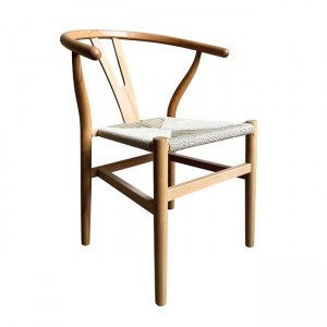 Lima καρέκλα στοιβαζόμενη με ξύλινο σκελετό σε φυσική απόχρωση και κάθισμα από ψάθα 56x52x76 εκ