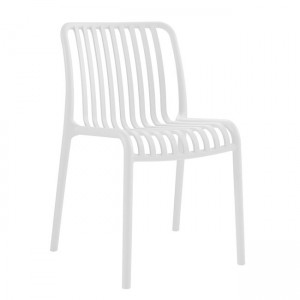Moda-W Καρέκλα Στοιβαζόμενη  Pp - Uv Protection  Απόχρωση Άσπρο