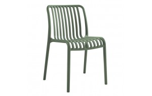 Moda-W Καρέκλα Στοιβαζόμενη  Pp - Uv Protection  Απόχρωση Πράσινο