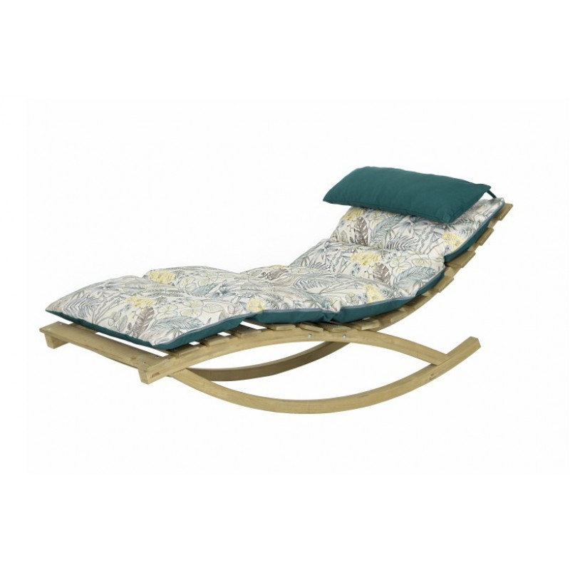 Ξαπλώστρα κουνιστή Rocking Lounger floral 75x195 εκ