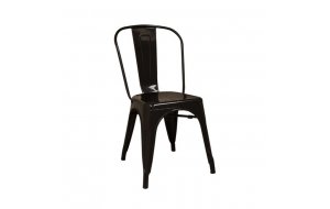 Relix καρέκλα μεταλλικό μαύρο high