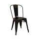 Relix καρέκλα μεταλλικό μαύρο high