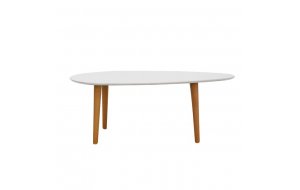 Fine τραπέζι σαλονιού λευκό 89x48x34 εκ