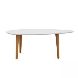 Fine τραπέζι σαλονιού λευκό 89x48x34 εκ