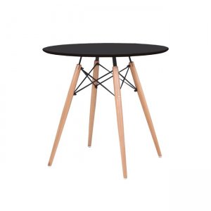Art wood τραπέζι μαύρο φ80χ74 εκ