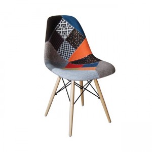 Art wood καρέκλα pp με ύφασμα patchwork 47x52x84 εκ