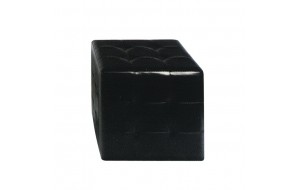 Cony σκαμπώ pu μαύρο 37x37x42 εκ.