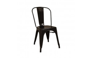 Relix καρέκλα από μαύρο μέταλλο 45x51x85 εκ