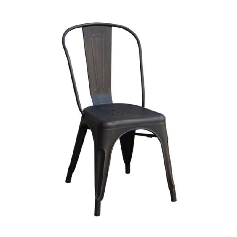 Relix καρέκλα μεταλλική antique black high