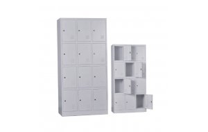 Locker 12 θέσιο μεταλλικό γκρι 90x40x185 εκ