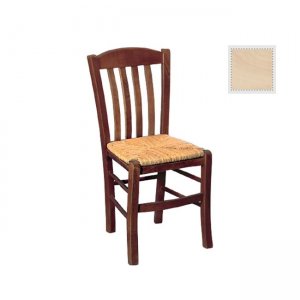 Casa Ξύλινη καρέκλα με ψάθινο κάθισμα 42x45x88 εκ