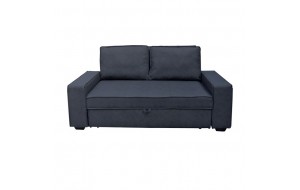 Alison καναπές κρεβάτι με ύφασμα nabuk ανθρακί 176x102x91 εκ