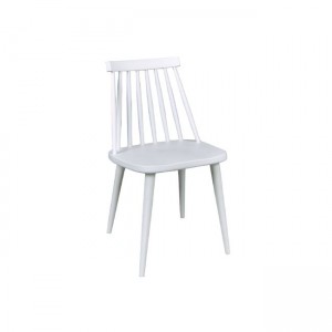 Lavida καρέκλα μεταλλική με λευκό κάθισμα πολυπροπυλενίου