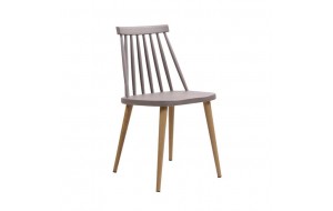 Lavida καρέκλα μεταλλική με pp σε απόχρωση της άμμου
