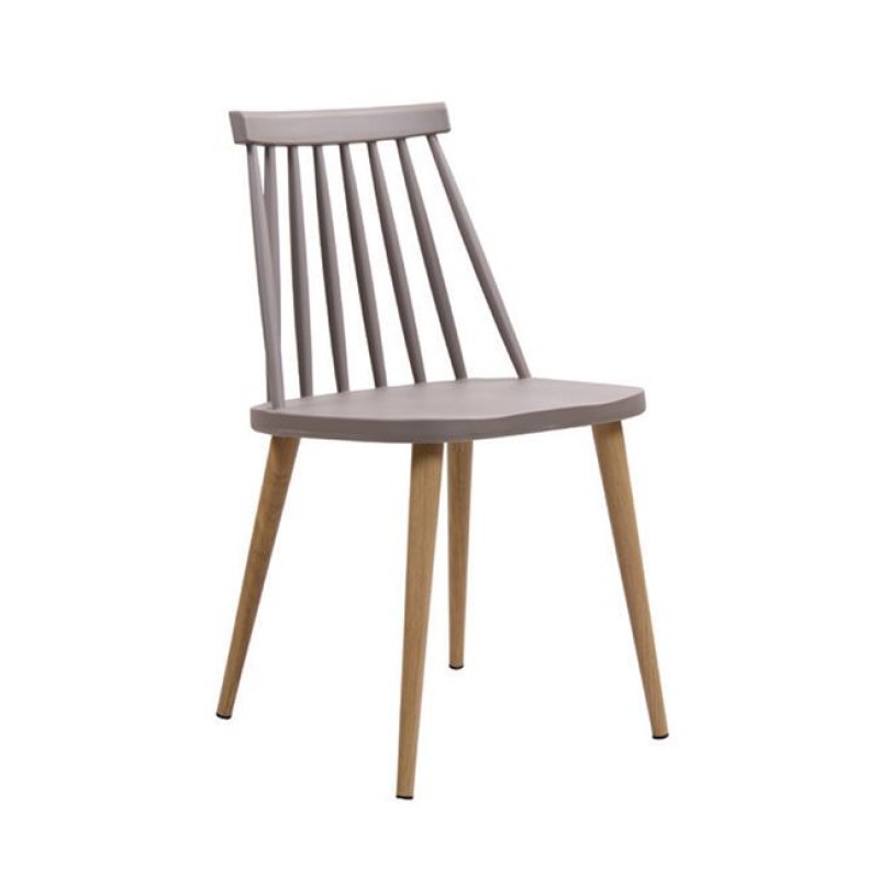 Lavida καρέκλα μεταλλική με pp σε απόχρωση της άμμου