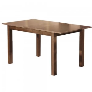 Miller τραπέζι επεκτεινόμενο ανοιχτό καρυδί χρώμα 120+30x80 εκ