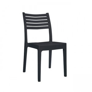 Olimpia καρέκλα πλαστική ανθρακί
