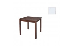 Ταβερνας τραπέζι λευκό τετράγωνο με επιφάνεια κόντρα πλακέ 70x70 εκ