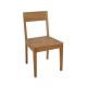 Vihar καρέκλα από ξύλο ακακίας σε φυσικό χρώμα 45x49x86 εκ