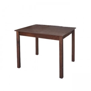 Ξύλινο τετράγωνο τραπέζι με με καρυδί επιφάνεια 80x120x75 εκ