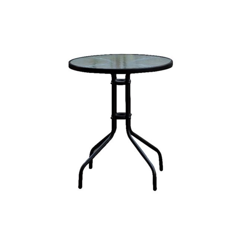 Baleno τραπέζι φ60cm μεταλλικό μαύρο