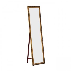 Mirror καθρέπτης δαπέδου τοίχου 40x148 γύψινος, gold brown