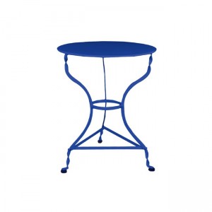 Παραδοσιακό τραπέζι καφενείου μπλε 60x71 εκ
