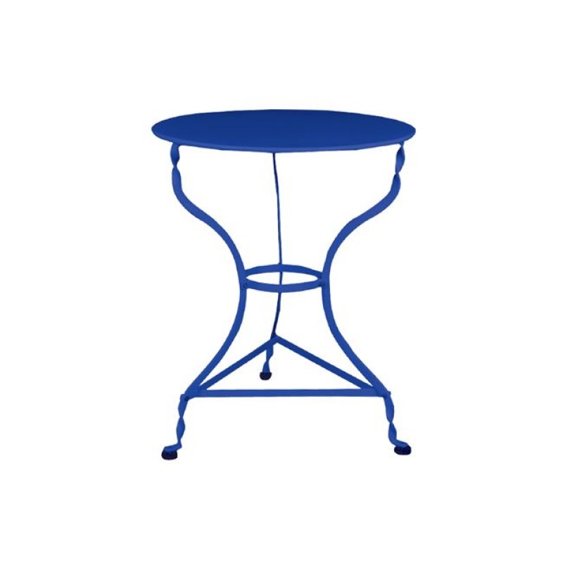 Παραδοσιακό τραπέζι καφενείου μπλε 60x71 εκ