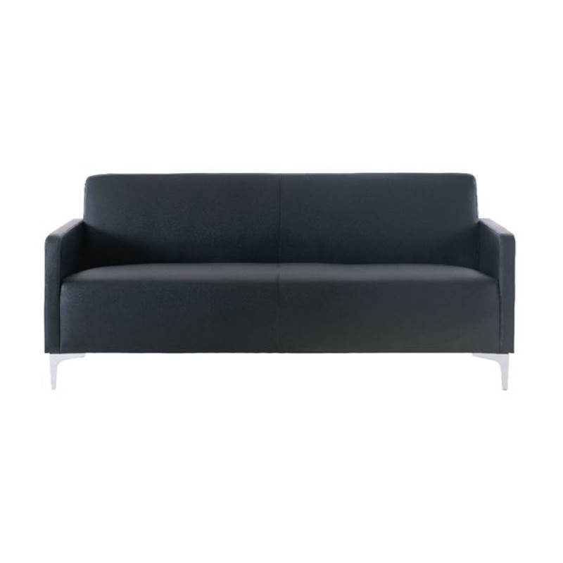 Style 2θέσιος καναπές με pu μαύρο