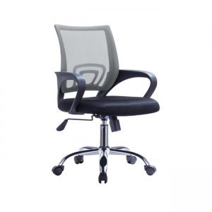 Bf2101 f χρώμιο πολυθρόνα γκρι μαύρο mesh συσκ 1
