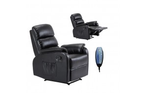 Comfort massage πολυθρόνα relax pu μαύρο