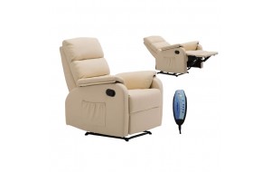Comfort massage πολυθρόνα relax pu μπεζ