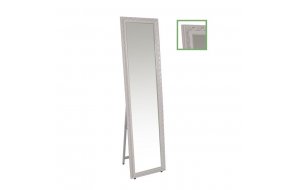 Mirror καθρέπτης δαπέδου τοίχου γύψινος λευκό αντικέ 39x2.5x148 εκ