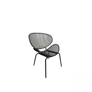 Καρέκλα Oliver μεταλλική με μαύρο mesh 65x61x86 εκ