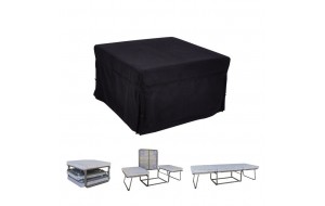Logan υποπόδιο κρεβάτι σε μαύρο χρώμα 72x65x42 εκ