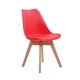 Κόκκινη καρέκλα Martin pp με ξύλινα πόδια