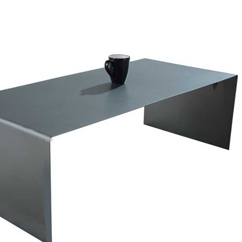 Τραπέζι σαλονιού iron σε αντικέ μαύρο χρώμα 100x45x35 εκ