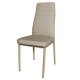 Jetta καρέκλα με μεταλλική βάση σε φυσική απόχρωση με pu linen σε μπεζ χρώμα 43x62x104 εκ