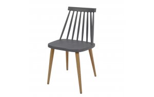 Lavida καρέκλα με μεταλλικό σκελετό σε φυσικό χρώμα κ&alph