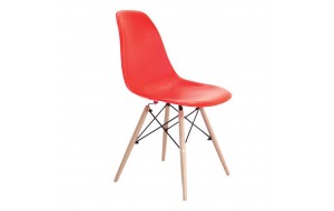 Καρέκλα Art Wood pp σε κόκκινο χρώμα 46x52x82 εκ