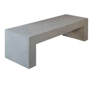 Πάγκος εξωτερικού χώρου γκρι από τσιμέντο Concrete 150x40x40 εκ