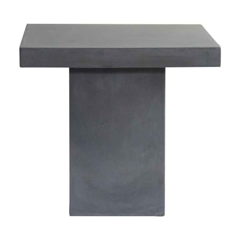 Τετράγωνο τραπέζι από τσιμέντο Concrete σε φυσικές αποχρώσεις 80x80x75 εκ