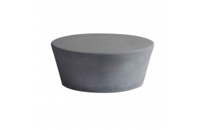 Τραπέζι Concrete σαλονιού στρογγυλό από τσιμέντο σε φυσικές αποχρώσεις 75x30 εκ