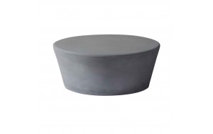 Τραπέζι Concrete σαλονιού στρογγυλό από τσιμέντο σε φυσικές αποχρώσεις 75x30 εκ