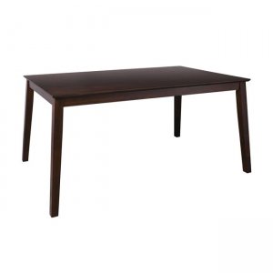 Ξύλινο τραπέζι clark σε σκούρο καρυδί χρώμα 150x90x74 εκ